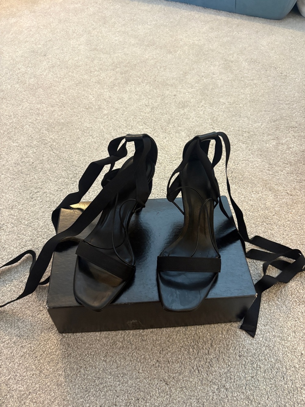 Black Lace Up Heels